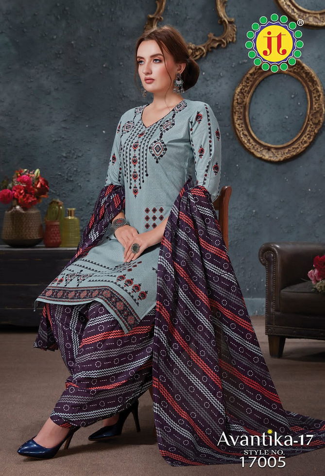 Jt Avantika 17 Casual Daily Wear Printed Cotton Dress Material Collection